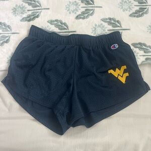 Champion Women's WVU Navy Athletic Shorts